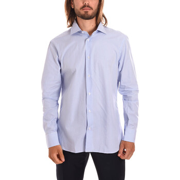 Textil Muži Košile s dlouhymi rukávy Borgoni Milano GALLIPOLI Modrá