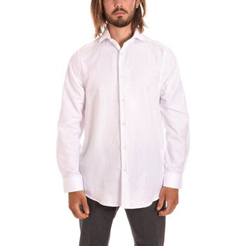 Textil Muži Košile s dlouhymi rukávy Borgoni Milano LECCE Bílá
