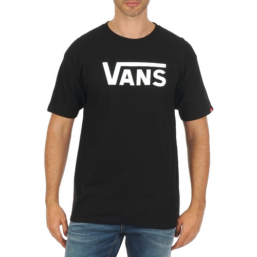 Textil Muži Trička s krátkým rukávem Vans VANS CLASSIC Černá / Bílá