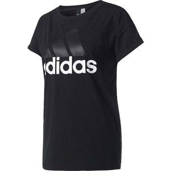 Textil Ženy Trička s krátkým rukávem adidas Originals Ess Linear Tee Černá