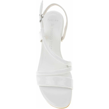 Marco Tozzi Dámské sandály  2-28304-38 white patent Bílá