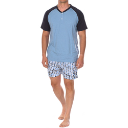 Textil Muži Pyžamo / Noční košile J&j Brothers JJBCH5700 Modrá