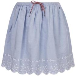 Textil Dívčí Šaty Tommy Hilfiger  Modrá
