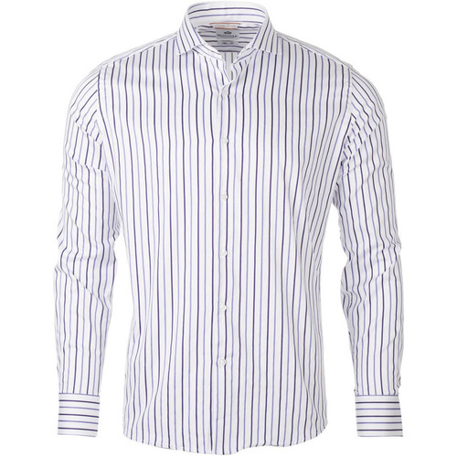 Textil Muži Košile s dlouhymi rukávy Hoggar Pánská pruhovaná košile Horizon Bílá