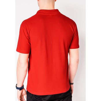Ombre Pánské basic polo tričko Sheer červené Červená