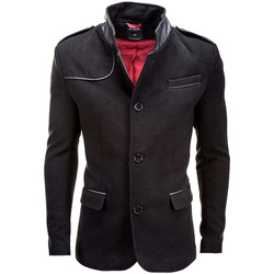Textil Muži Kabáty Ombre Pánský kabát Augustino černý Černá