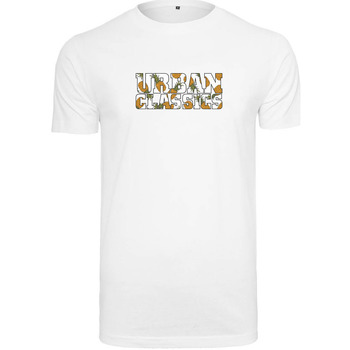 Urban Classics Pánské tričko s nápisem Brand Bílá