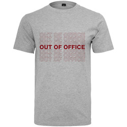 Textil Muži Trička s krátkým rukávem Mister Tee Pánské tričko s nápisem Out Of Office šedé Šedá