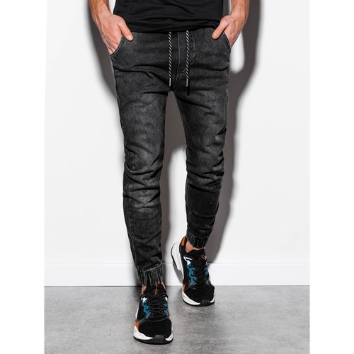 Textil Muži Rifle Ombre Pánské džínové jogger kalhoty Reynard černé Černá