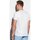 Textil Muži Trička s krátkým rukávem Ombre Pánské basic tričko Henshaw bílé Bílá
