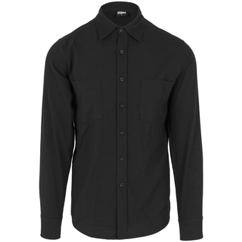 Urban Classics Pánská flanelová košile Ejorn černá Černá