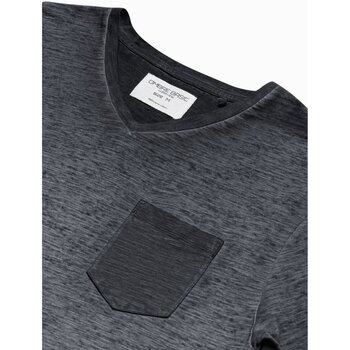 Ombre Pánské basic tričko Peterin černá Černá