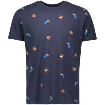 Textil Muži Trička s krátkým rukávem Piazza Italia Pánské tričko Tucan tmavě modré S Tmavě modrá