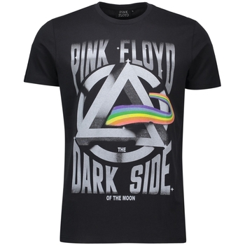 Textil Muži Trička s krátkým rukávem Piazza Italia Pánské tričko Floyd černé S Černá