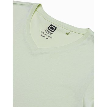 Ombre Pánské basic tričko Oliver limetkově zelená Zelená