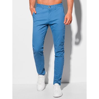 Textil Muži Kalhoty Deoti Pánské kalhoty chino Winfried modrá 28 Modrá