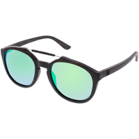 Hodinky & Bižuterie sluneční brýle Veyrey Sluneční brýle dřevěné polarizační oválné Maple zelené Černá