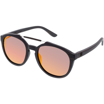 Hodinky & Bižuterie sluneční brýle Veyrey Sluneční brýle dřevěné polarizační oválné Maple Černá