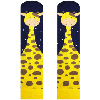 Hesty Socks Pánské ponožky Giraffe navy-žluté Modrá tmavá/Žlutá
