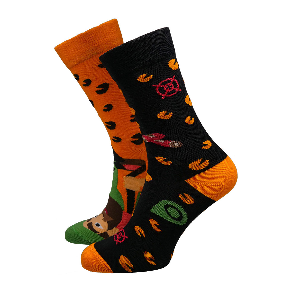 Doplňky  Doplňky k obuvi Hesty Socks unisex ponožky Hunter oranžovo-černé Černá/Oranžová