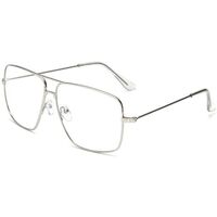 Hodinky & Bižuterie sluneční brýle Veyrey Brýle s čirými skly hranaté Eileen stříbrná 