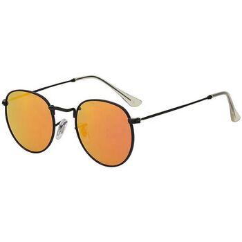 Hodinky & Bižuterie sluneční brýle Veyrey Sluneční brýle pilotky Gaw oranžová skla Černá