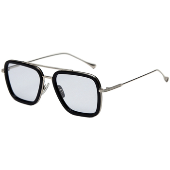 Hodinky & Bižuterie sluneční brýle Veyrey Sluneční brýle hranaté Malkolm černá 