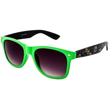 Hodinky & Bižuterie sluneční brýle Oem Sluneční brýle Nerd Peace zeleno-černá 
