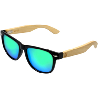 Hodinky & Bižuterie sluneční brýle Veyrey Dřevěné polarizační sluneční brýle hranaté Conifer 