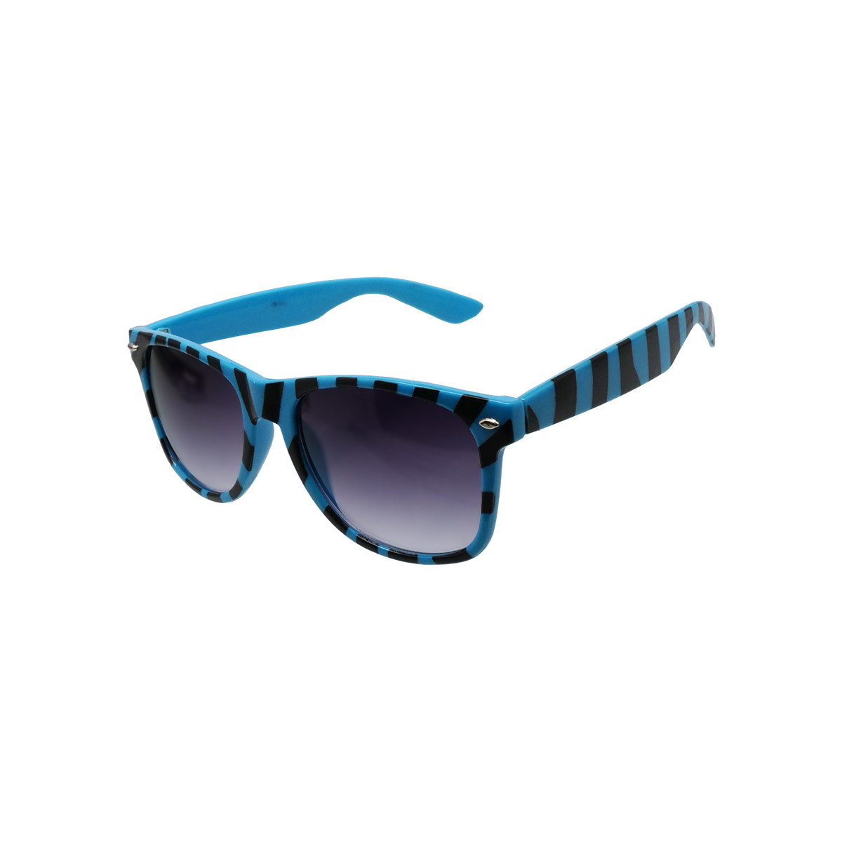 Hodinky & Bižuterie sluneční brýle Oem Sluneční brýle Nerd zebra modrá Světle modrá