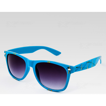 Hodinky & Bižuterie sluneční brýle Oem Sluneční brýle Nerd painter modrá 