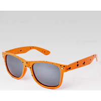 Hodinky & Bižuterie sluneční brýle Oem Sluneční brýle Nerd kaňka oranžové s černými skly 