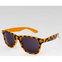 Hodinky & Bižuterie sluneční brýle Oem Sluneční brýle Nerd smajlík oranžová 
