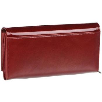 Grosso Kožená dámská peněženka RFID červená v dárkové krabičce Červená