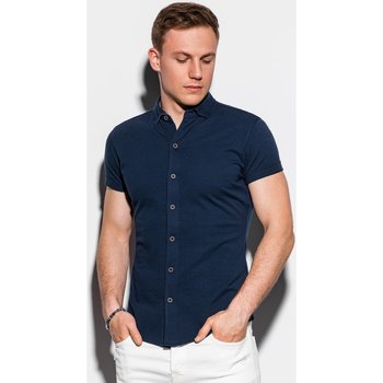 Textil Muži Košile s dlouhymi rukávy Ombre Pánská košile Coyne navy Tmavě modrá