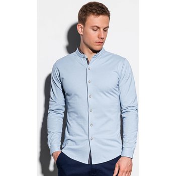 Textil Muži Košile s dlouhymi rukávy Ombre Pánská košile Healy modrá Modrá