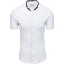Textil Muži Košile s dlouhymi rukávy Ombre Pánská košile Conway bílá Bílá