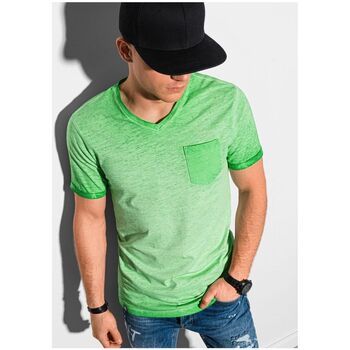 Textil Muži Trička s krátkým rukávem Ombre Pánské basic tričko Peterin zelená Šedá