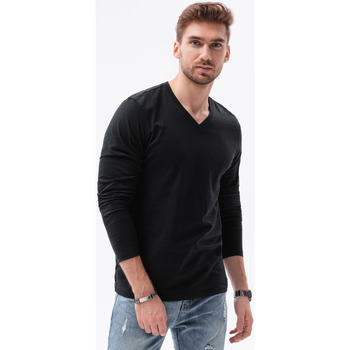 Textil Muži Trička s krátkým rukávem Ombre Pánské basic tričko s dlouhým rukávem Rainaki černá M Černá