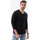 Textil Muži Trička s krátkým rukávem Ombre Pánské basic tričko s dlouhým rukávem Rainaki Černá
