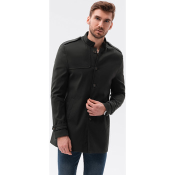 Textil Muži Kabáty Ombre Pánský přechodový kabát Eliot černá Černá