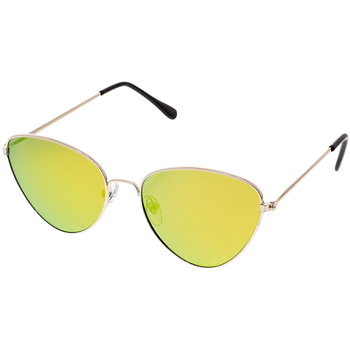 Hodinky & Bižuterie Ženy sluneční brýle Oem Dámské sluneční brýle pilotky Favour zlaté obroučky Žlutá