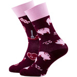 Veselé vzorované ponožky Piggy Tales