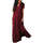 Textil Ženy Krátké šaty Omg Dámské krajkové maxi šaty s výstřihem Reloj vínová Červená