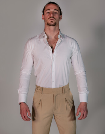 Textil Muži Košile s dlouhymi rukávy THEAD. ADRIAN SHIRT Bílá