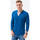 Textil Muži Trička s krátkým rukávem Ombre Pánské tričko s dlouhým rukávem Eliena modrá Tmavě modrá
