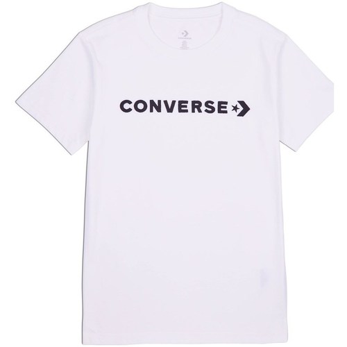 Textil Ženy Trička s krátkým rukávem Converse Glossy Wordmark Bílá