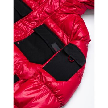 Ombre Pánská prošívaná přechodová bunda Celestyn Červená