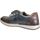 Boty Muži Šněrovací společenská obuv Rieker B2111 Modrá