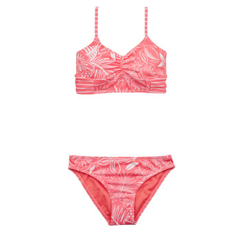 Textil Dívčí Bikini Roxy VACAY FOR LIFE CROP TOP SET Růžová / Bílá